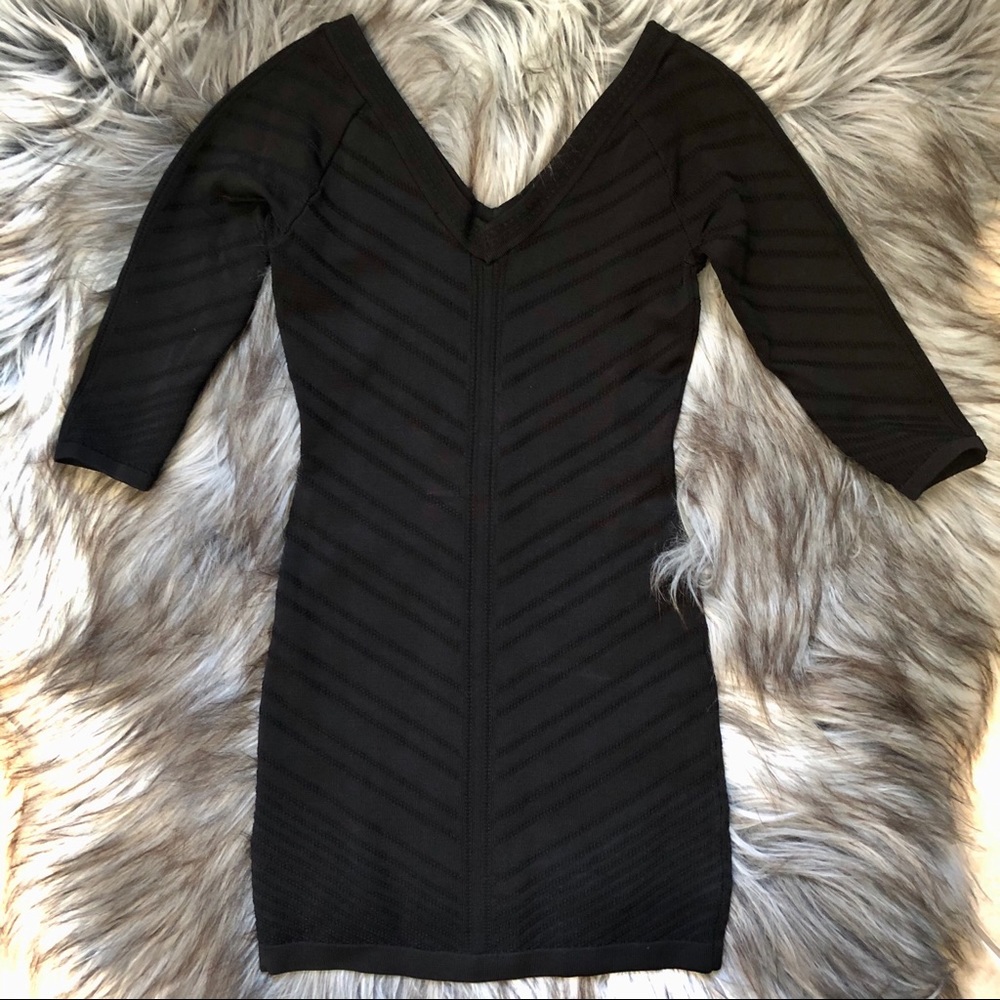 Bebe Black Tight Mini Dress